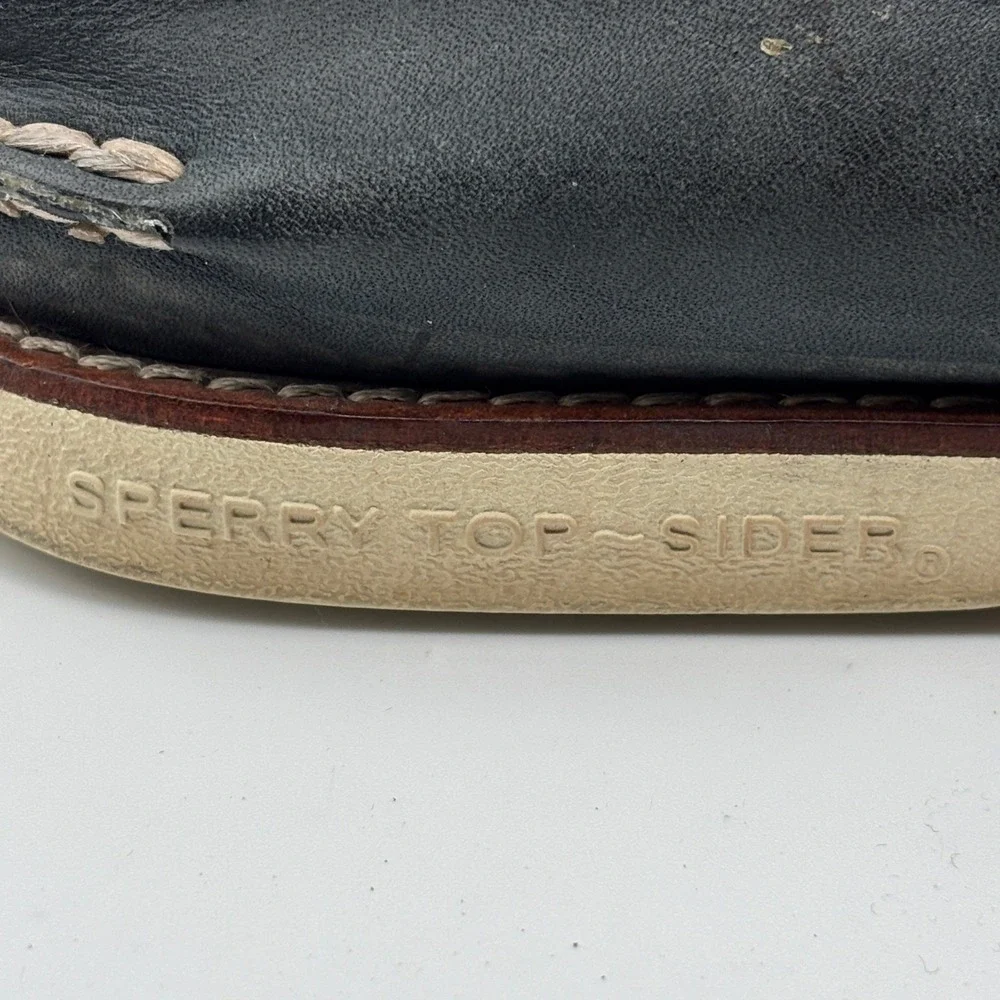 Sperry Gold Cup Boat Shoes Mens 10M Blue Leather Authentic Original Loafers